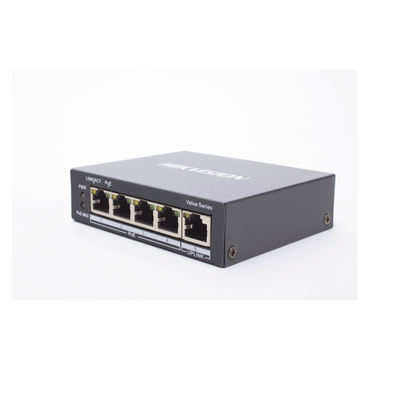 Switch Gigabit  PoE+ / No Administrable / 4 Puertos 10/100/1000 Mbps PoE+ / 1 Puerto 10/100/1000 Mbps Uplink /  35 W