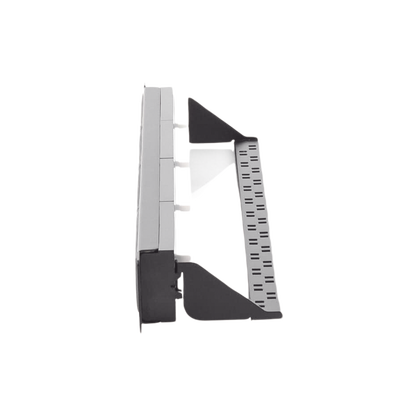 Panel de parcheo de impacto (110) UTP de 24 puertos Cat5e, 19in con barra para organizar cable
