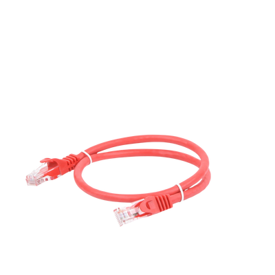 Cable de parcheo UTP Cat6 - 0.5 m - rojo