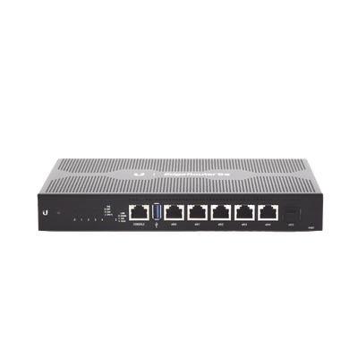 EdgeRouter 6 PoE pasivo 24 V, con 5 puertos 10/100/1000 Mbps + 1 puerto SFP, con funciones avanzadas de ruteo