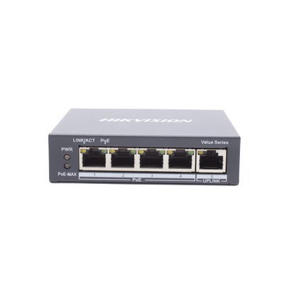 Switch Gigabit  PoE+ / No Administrable / 4 Puertos 10/100/1000 Mbps PoE+ / 1 Puerto 10/100/1000 Mbps Uplink /  35 W