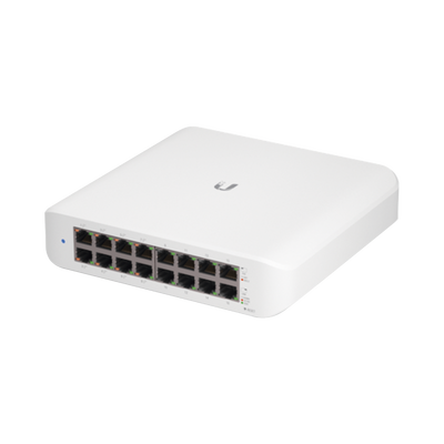 [USW-LITE-16-POE] Switch UniFi Lite Administrable PoE de 16 Puertos 10/100/1000 Mbps (8 puertos 802.3af/at), 45 W