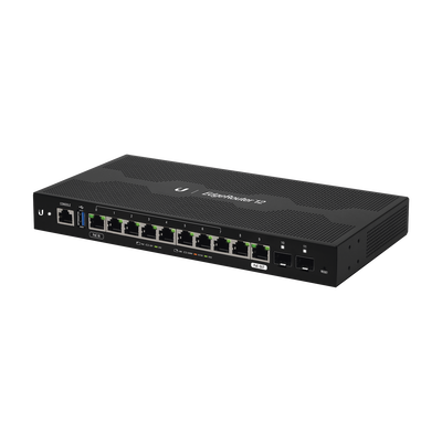 [ER-12] EdgeRouter 12, con 10 puertos 10/100/1000 Mbps + 2 puertos SFP, con funciones avanzadas de ruteo