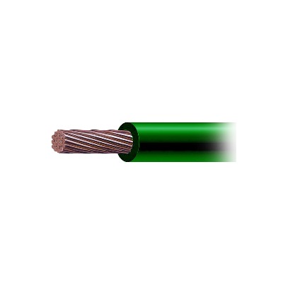 [SLY-287-GRN] (SLLU22) Cable de Cobre Recubierto THW-LS Calibre 4 AWG 19 Hilos Color Verde (Venta por Metro)