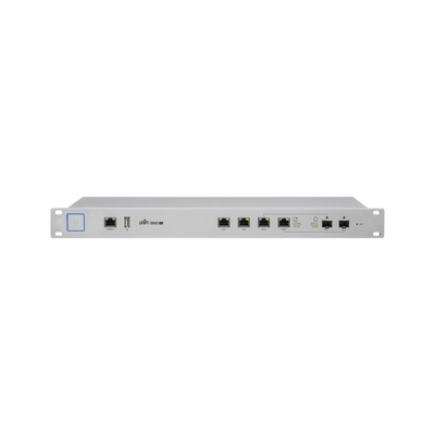 [USG-PRO-4] Ruteador UniFi para medianas y grandes empresas con funciones de firewall, soporta balanceo de carga y Fail Over entre 2 WAN