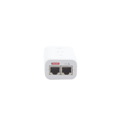 [U-POE-AF] Adaptador POE Ubiquiti (48 VDC, 0.32 A) puerto Gigabit, ideal para equipos UniFi